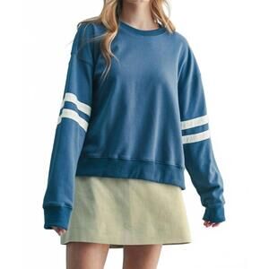 NEW WISHLIST keep score crew pullover in navy